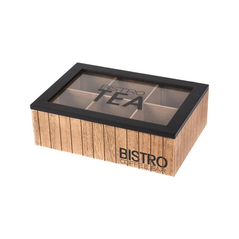 Theekist Bistro 6-vaks 24x16,5x7,5cm