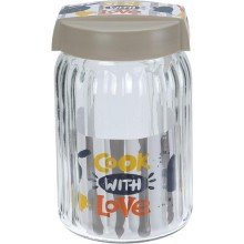 Pot de conservation en verre couvercle 1400ml