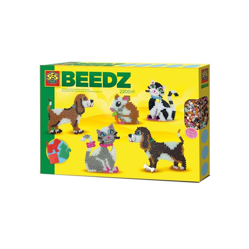 Ses BEEDZ Perles thermocollantes animaux 2200 perles