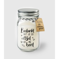 Paperdreams Black & White scented candles - Bedankt