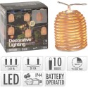 Strengverlichting 10L Rattan Lampenkap Vorm Met Metalen Frame Ip44 Met Timer