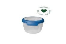 Curver Grand Chef Eco Récipient Alimentaire 0,4L Rond Transparent/Bleu Foncé