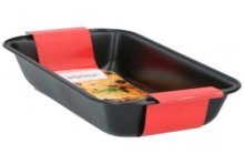 Alpina cakeblik non stick staal 25x13x6cm zwart