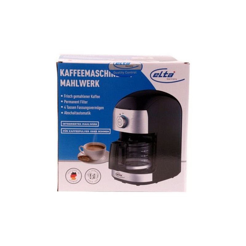 Cafetière Elta avec moulin 4 tasses 500W