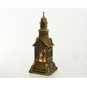 Lumineo LED tafereel kerk 14x14x34cm-2L