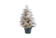 Kerstboom Vancouver besneeuwd in pot 120cm verlicht met 80LED outdoor voor buiten