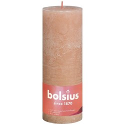 Bolsius Rustiek  stompkaars Shine collection 190/68 Misty Pink- Nevelig Roze