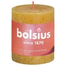 Bolsius Bougie pilier rustique collection Shine 80/68 Jaune nid d'abeille (Jaune nid d'abeille)