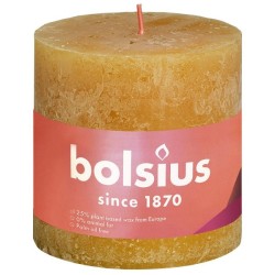 Bolsius Bougie bloc rustique collection Shine 100/100 Honeycomb Yellow ( Honeycomb Yellow )