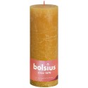 Bolsius Rustiek  stompkaars Shine collection 190/68 Honeycomb Yellow ( Honingraat Geel )
