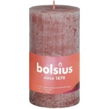 Bolsius Bougie bloc rustique collection Shine 100/50 Suède Marron