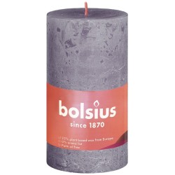 Bolsius Rustiek  stompkaars Shine collection 100/50 Frosted Lavender-Bevroren Lavendel