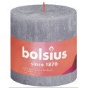 Bolsius Rustiek  stompkaars Shine collection 100/100 Frosted Lavender -Bevroren Lavendel