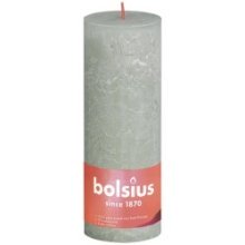 Bolsius Rustiek  stompkaars Shine collection 190/68 Foggy Green -Mistig Groen