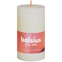 Bolsius Shine Collection Bougie bloc rustique 100/50 Soft Pearl- Soft Pearl