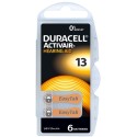 Duracell DA13 gehoorapparaat batterijen 1,4V Doos a 10 blisters a 6 stuks
