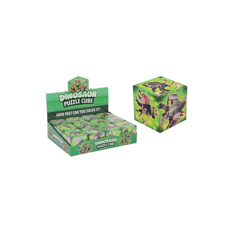 Cube puzzle dinosaure