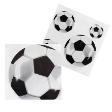 Serviettes en papier Football lot de 20 pièces 33x33cm