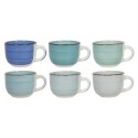 Mug à café XL 500ml bleu boîte de 6 pièces