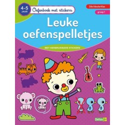 Deltas Oefenboek met stickers - Leuke oefenspelletjes (4-5jr)