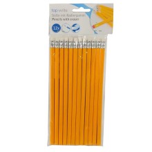 Top Write HB Crayon avec gomme 12 pièces