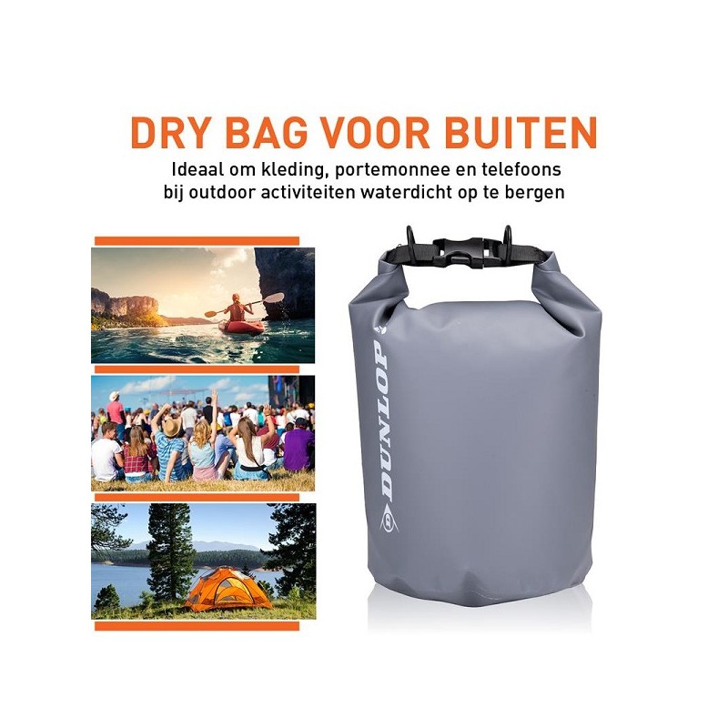 Dunlop tas waterdicht 5 Liter van stevig PVC 34x29x29cm