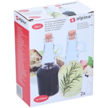 Alpina Set de bouteilles d'huile et de vinaigre 2 pièces