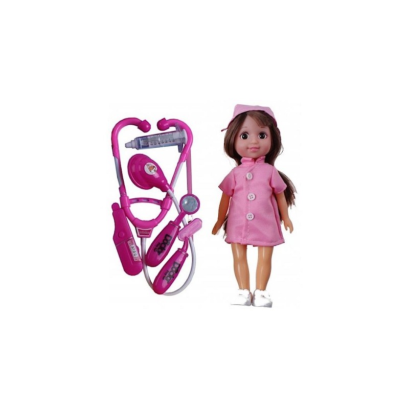 Poupée Plina docteur 26 cm + accessoires