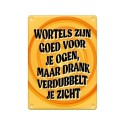 Paperdreams Tekstbord Metaal 22x16,5cm - Wortels Zijn Goed