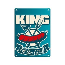 Paperdreams Tekstbord metaal 22x16,5cm - King of the grill