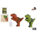 DinoWorld dinosaurus met stoom licht en geluid 17cm