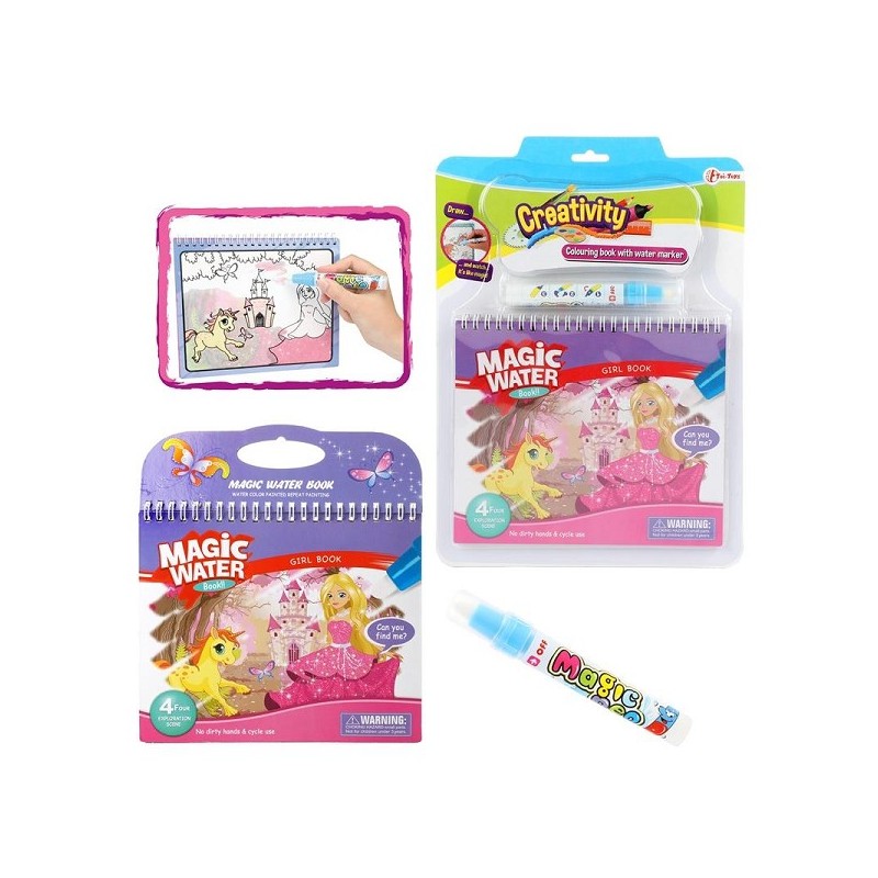 Toi Toys Kleuren met water 'Prinses' boek+stift