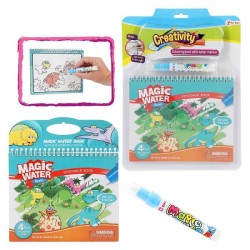 Toi Toys Livre de coloriage à l'eau 'Dino' + marqueur
