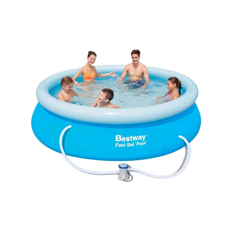 Piscine Bestway FastSet 305x76cm + pompe 12Volt