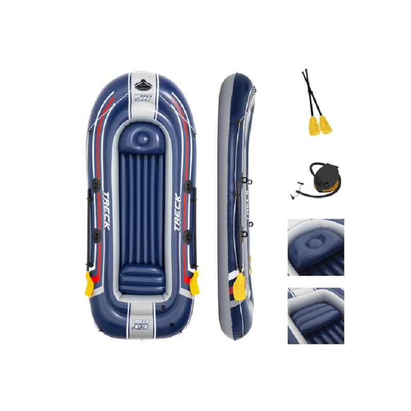 Bateau pneumatique Hydro-Force TrekX3 SET 307 x 126x39cm avec pagaies et pompe