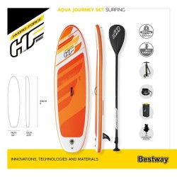 Planche de paddle Hydro-Force Aqua Journey SUP 274x76x12cm Ensemble avec pagaie