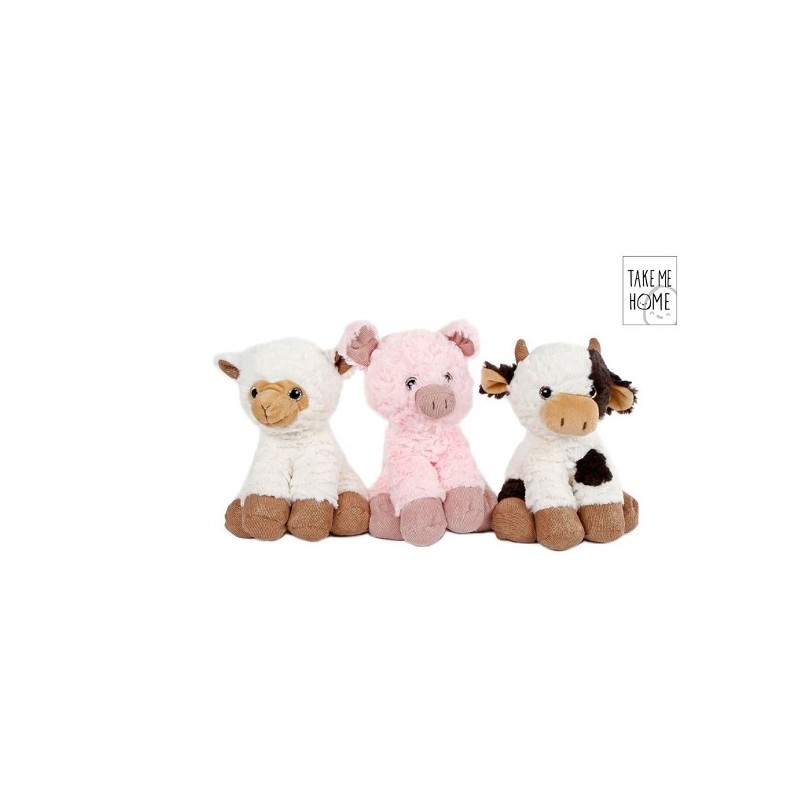 Peluche animal de la ferme Take Me Home 23cm