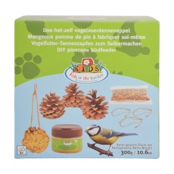 Esschert Design Best for Birds Nourriture pour oiseaux à faire soi-même, pommes de pin