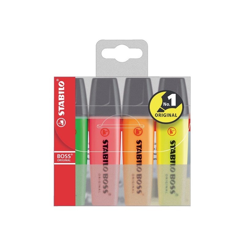 Stabilo Boss marker pak a 4