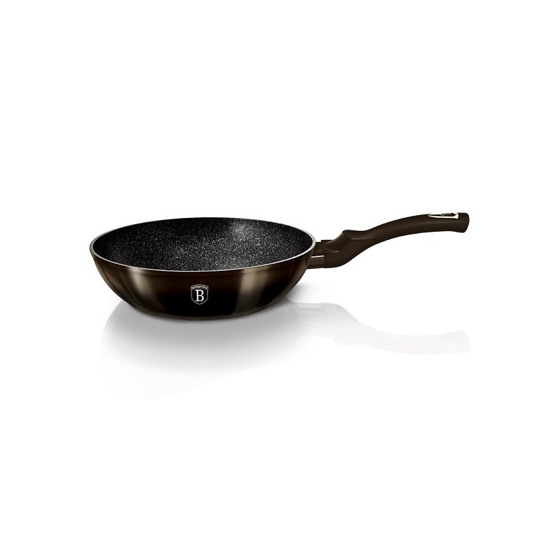 Berlingerhaus wok braadpan 28 cm Shiny Black collection aluminium ook inductie