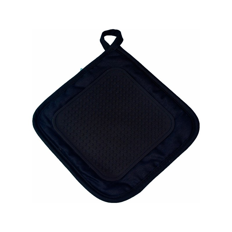 Pannenlap met silicone grip 19x19cm zwart
