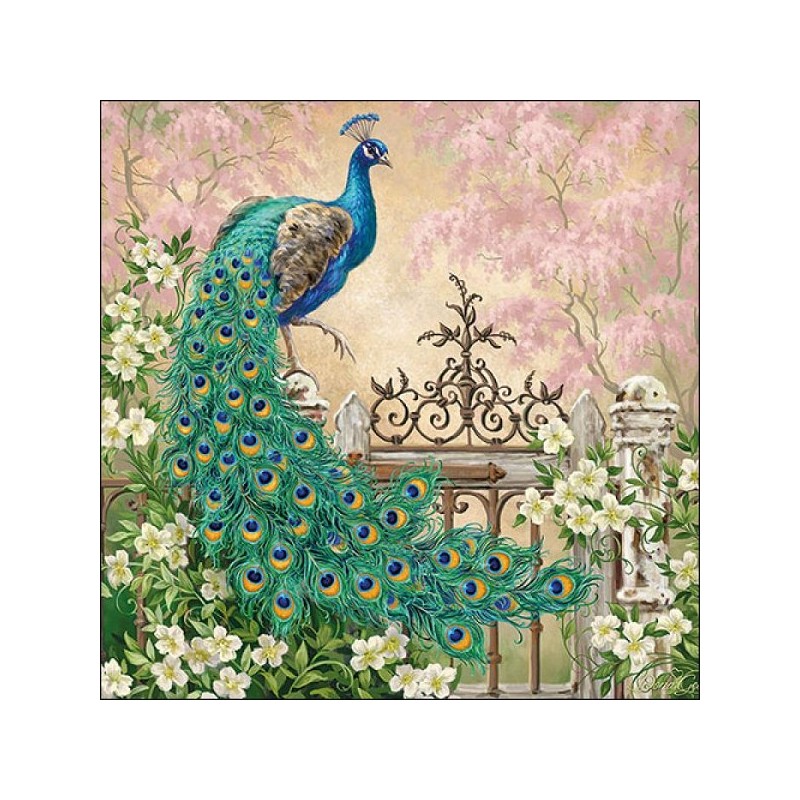 Ambiente Servetten 33x33cm Noble Peacock 20 stuks
