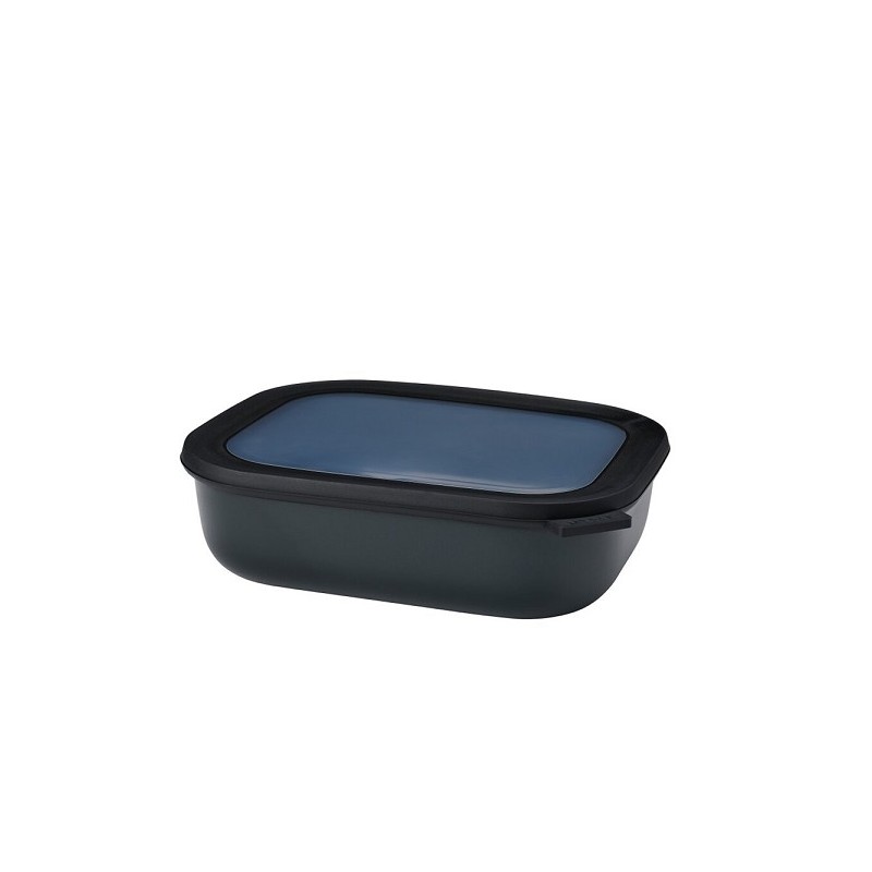 Mepal Multibowl cirqula rectangulaire 2000ml - nordique noir 24,9x19,8,7cm