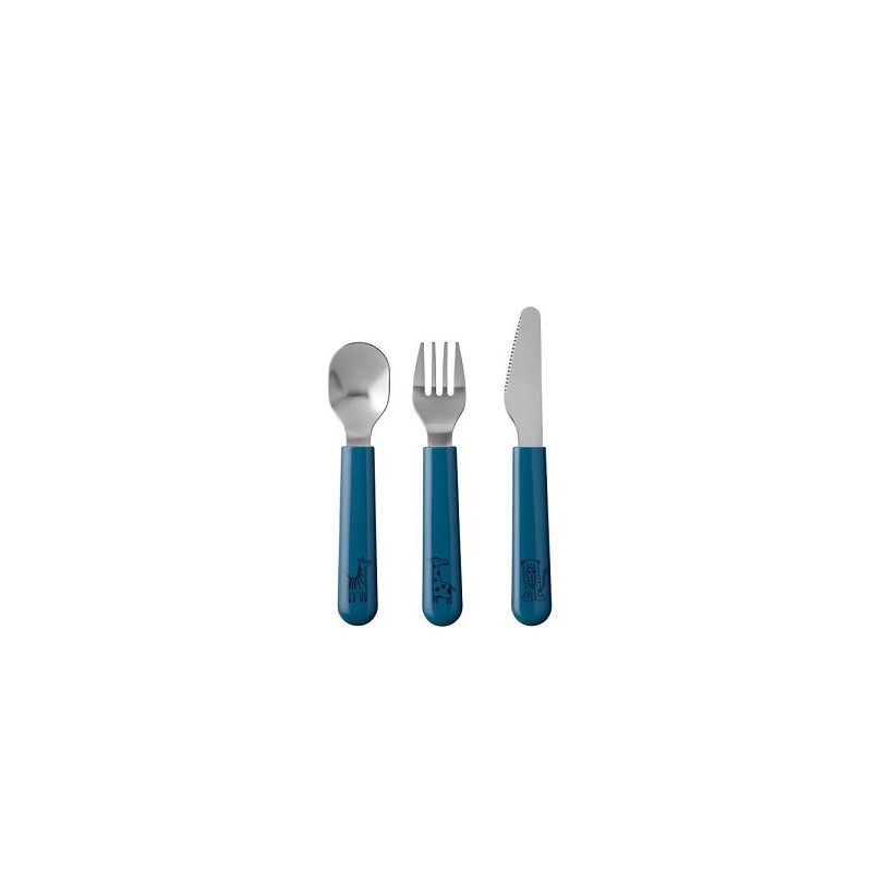 Mepal set de couverts pour enfants mio 3 pièces - bleu profond