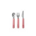 Mepal set de couverts pour enfants mio 3 pièces - rose foncé