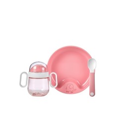 Mepal set babyservies mio 3-delig - deep pink