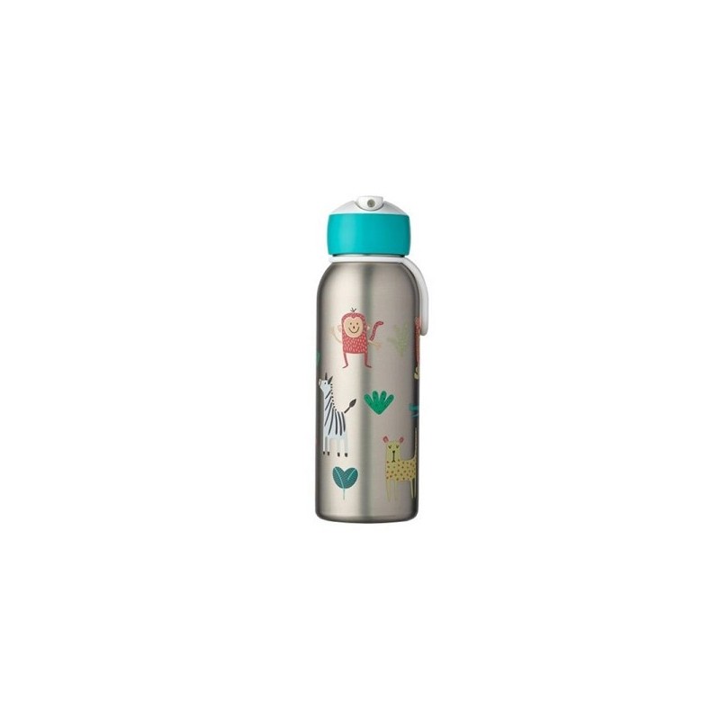 Mepal Isoleerfles flip-up campus 350 ml - animal friends Blijft 9 uur hot en 12 uur koud