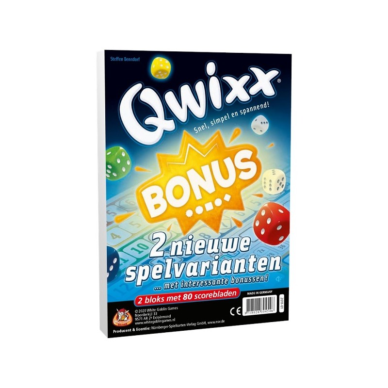 Bonus Qwixx des jeux White Goblin