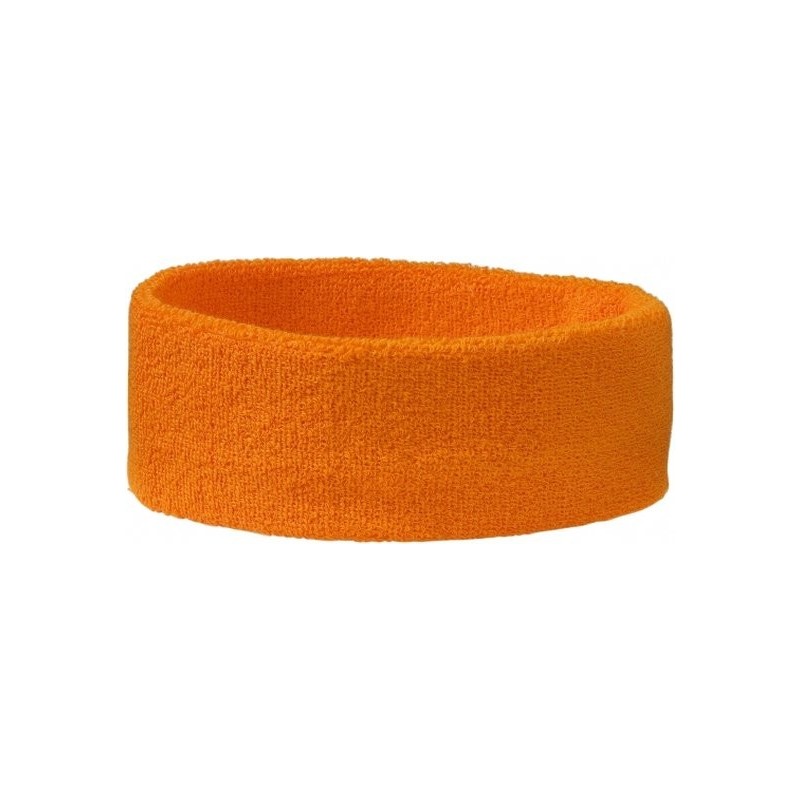 bandeau orange en tissu éponge