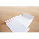 Enveloppes Raadhuis 229x324mm C4 dos cartonné kraft blanc 120gr paquet de 10 pièces.